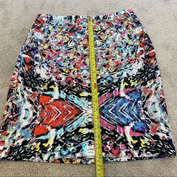 TAHARI Multicolor pencil skirt Sz 6 - Picture 10 of 11